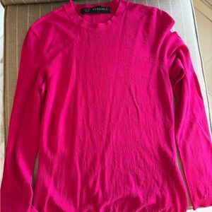 Versace Pink Crew Neck Sweater